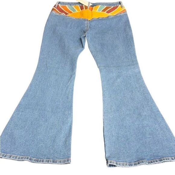 Free People Driftwood Farrah Denim Bellbottoms Size 30 X32
